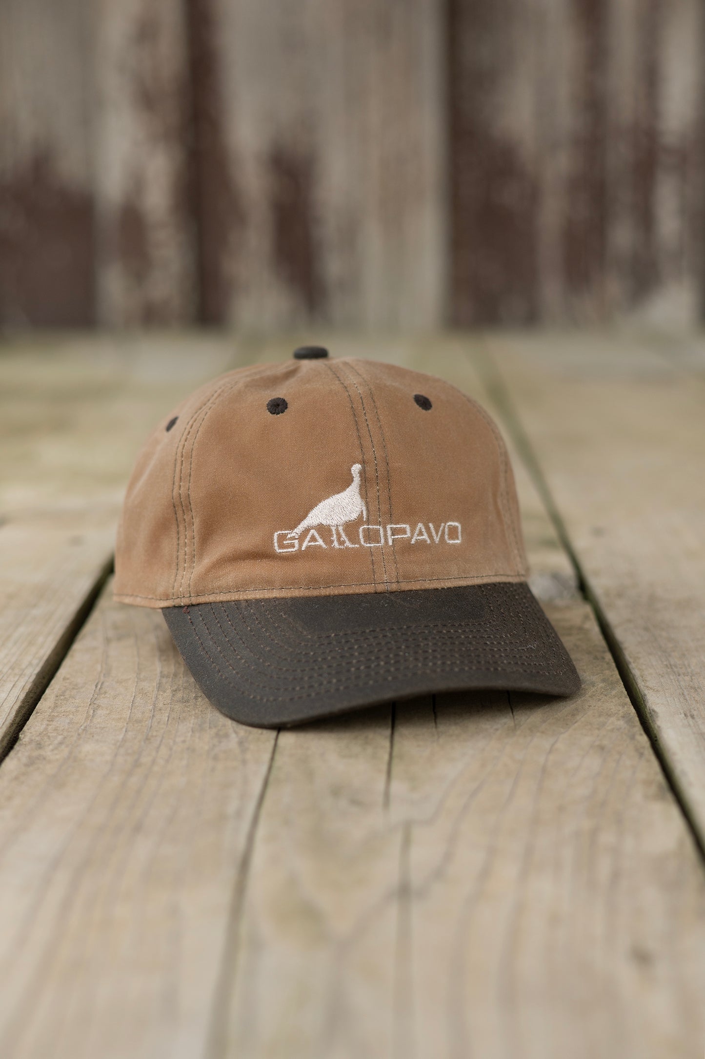 Gallopavo Logo Brown & Tan Wax Hat